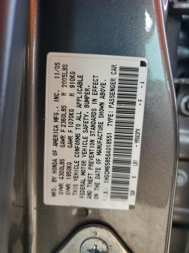 2006 HONDA ACCORD