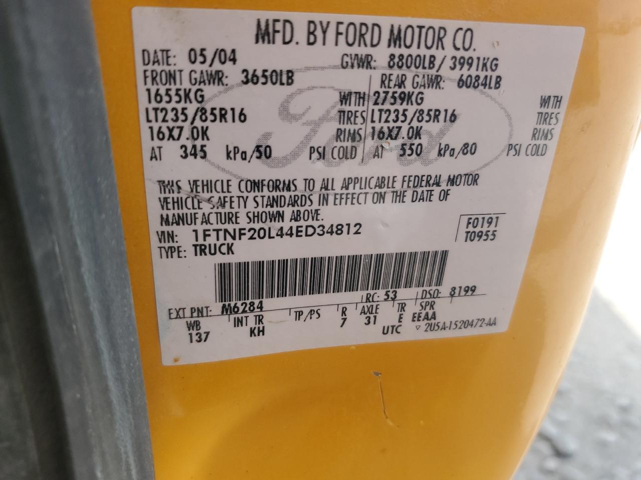 2004 FORD F-250