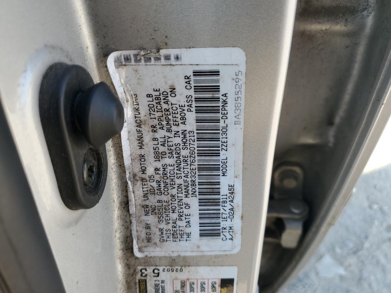 2006 TOYOTA COROLLA