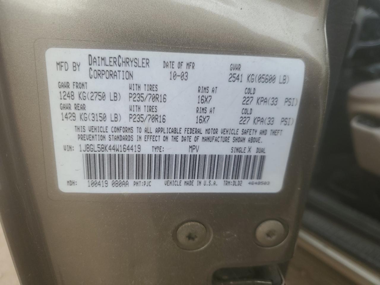 2004 JEEP Liberty