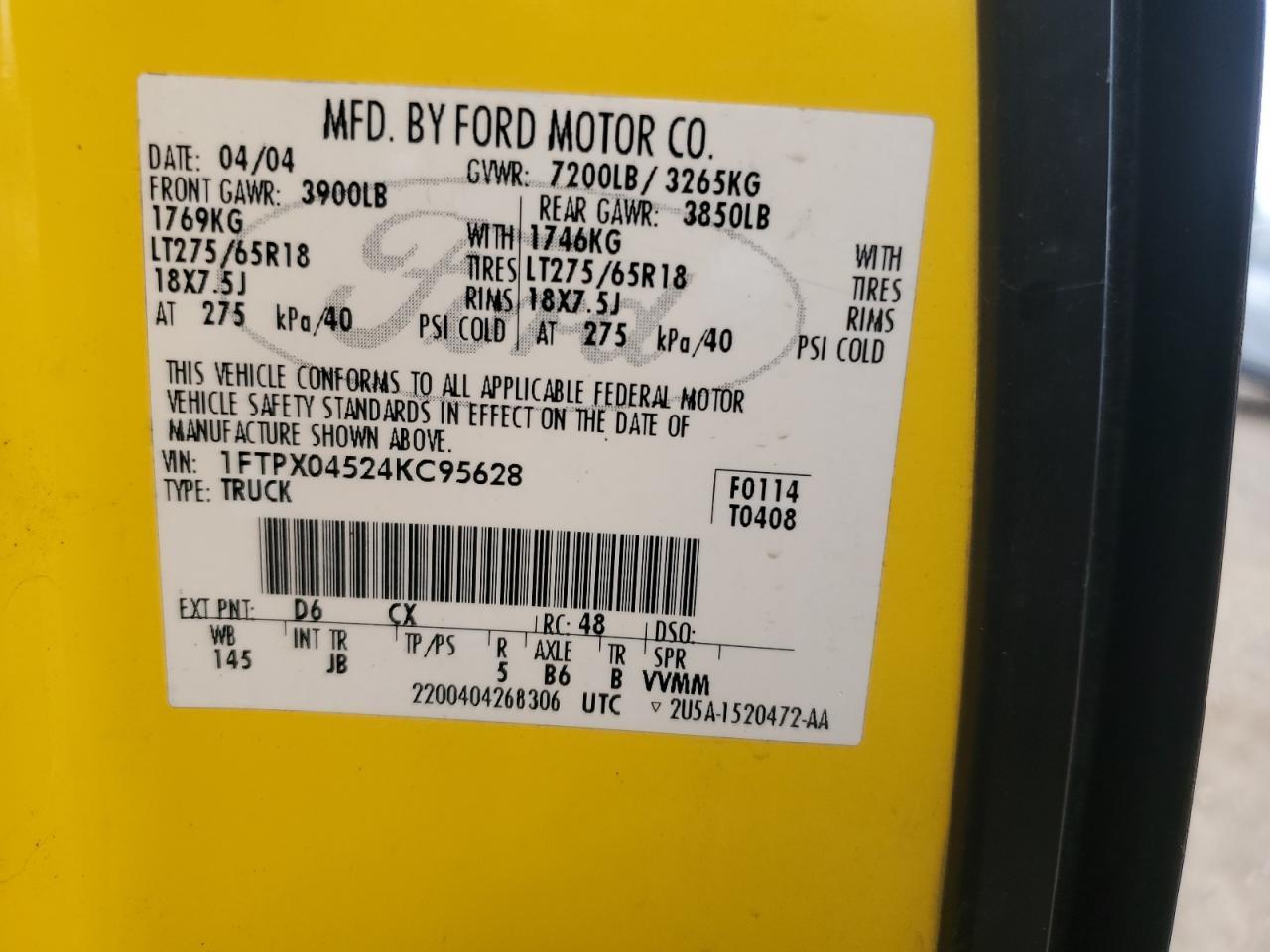 2004 FORD F-150