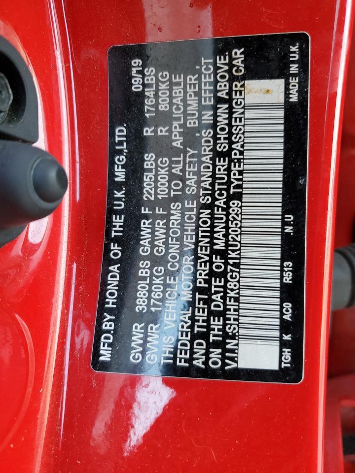 2019 HONDA CIVIC