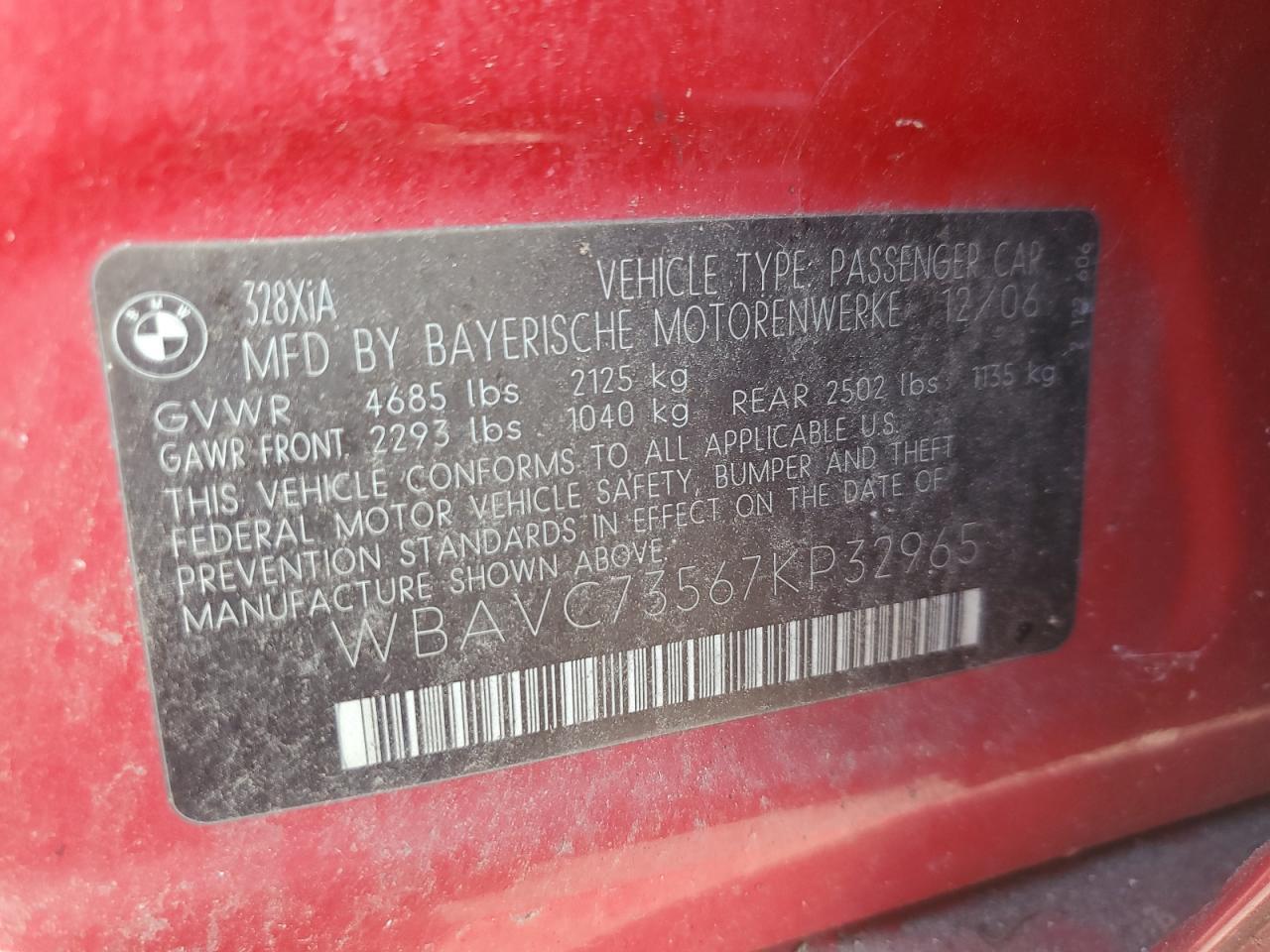 2007 BMW 3 SERIES
