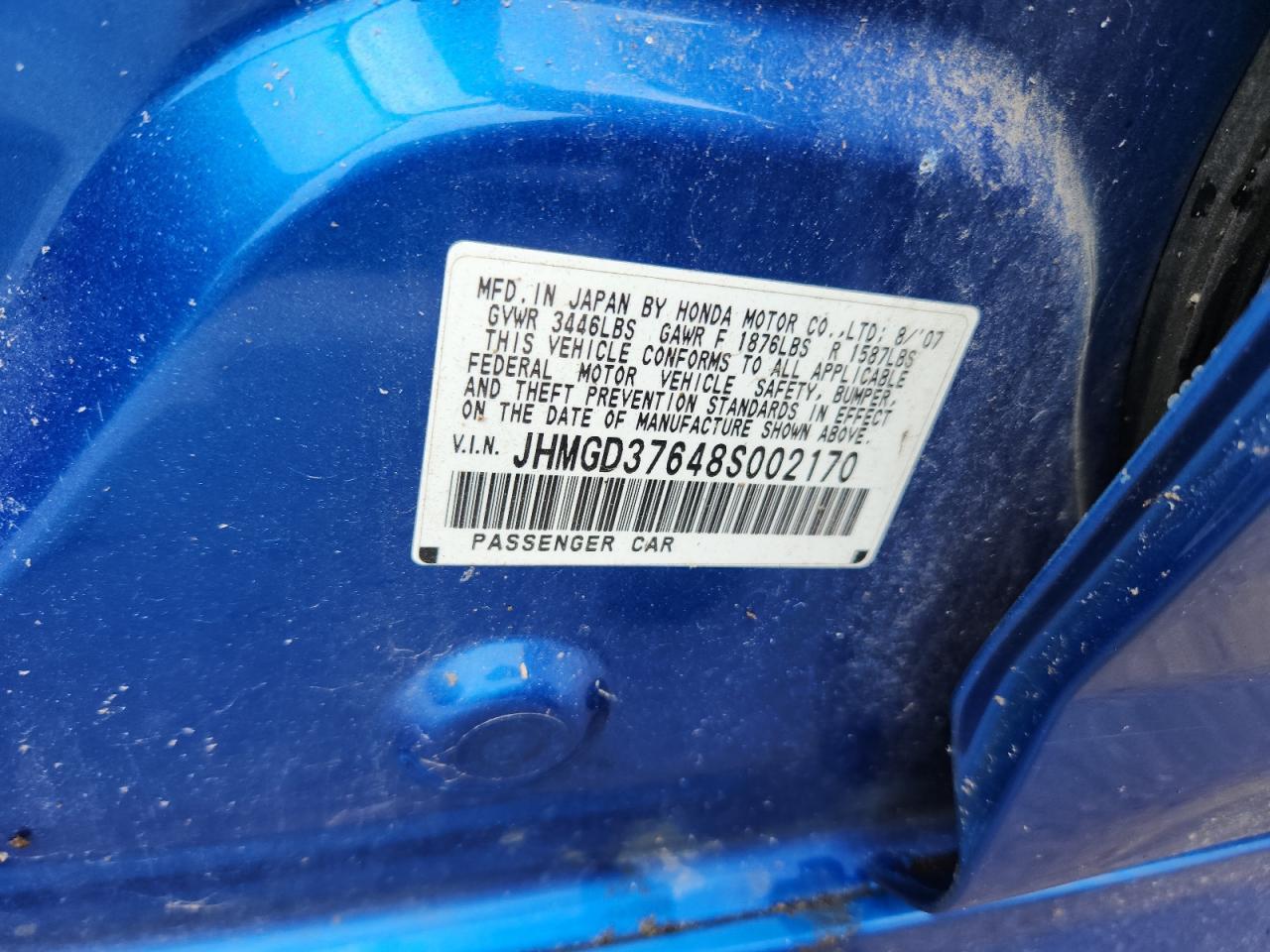 2008 HONDA FIT