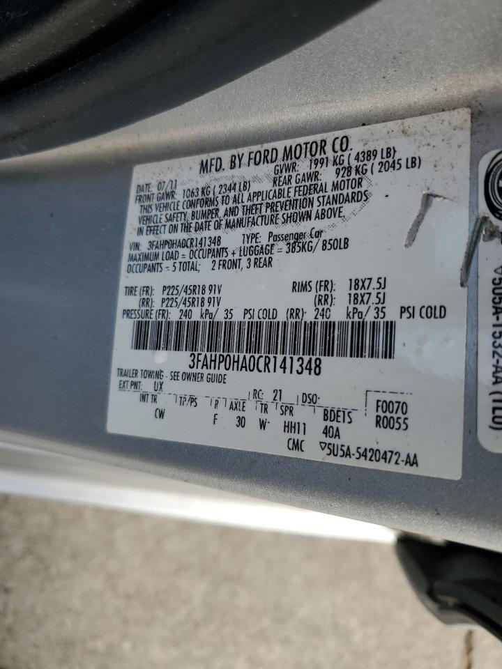 2012 FORD FUSION