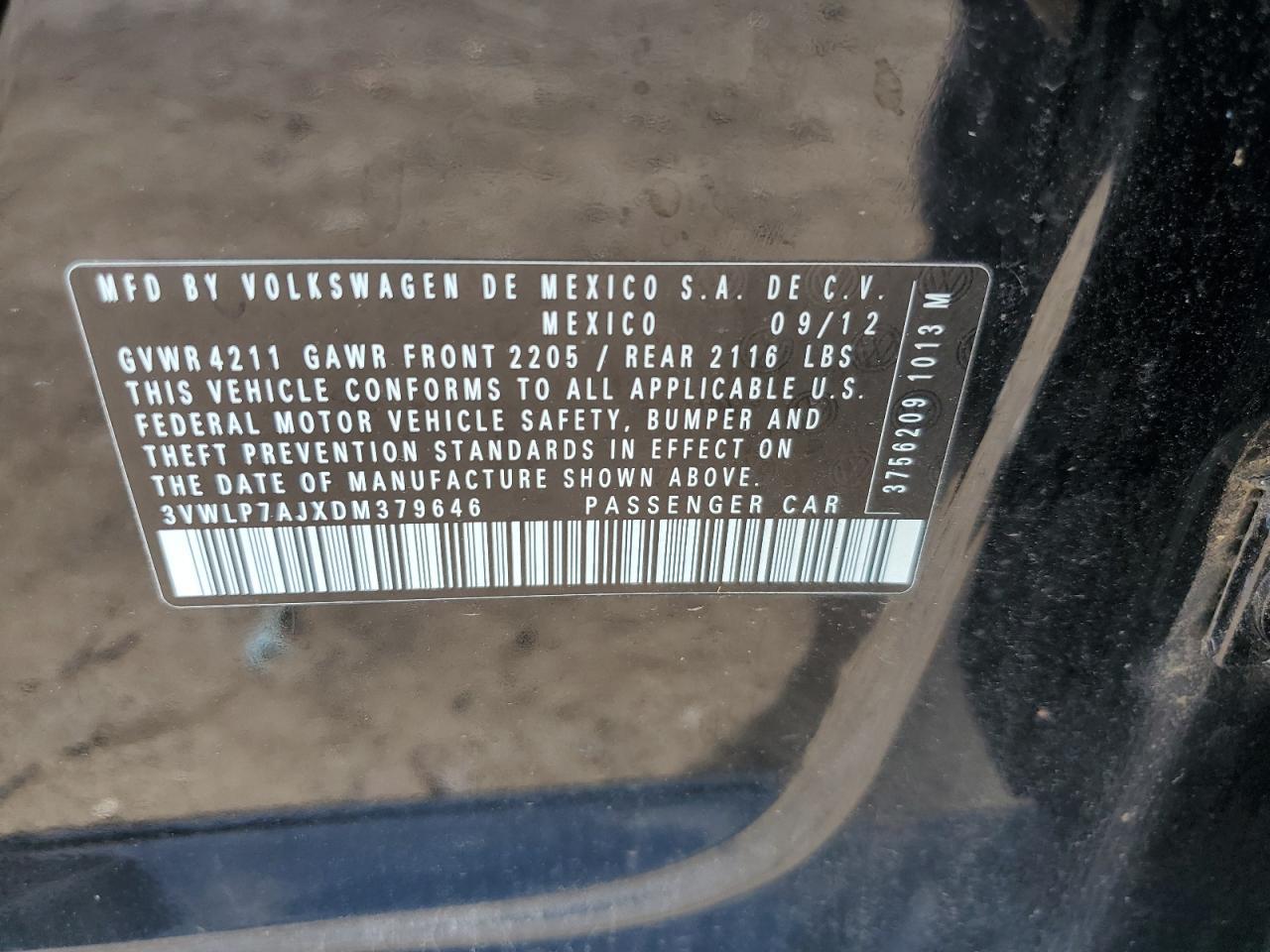 2013 VOLKSWAGEN JETTA