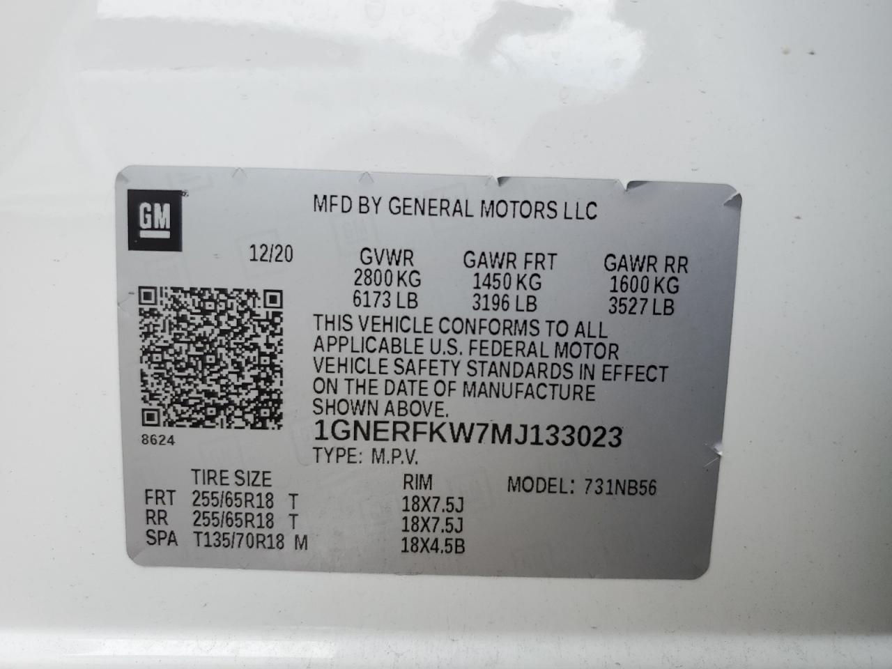 2021 CHEVROLET TRAVERSE