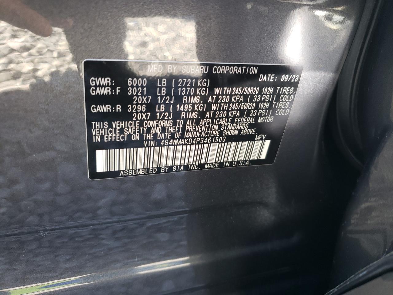 2023 SUBARU Ascent