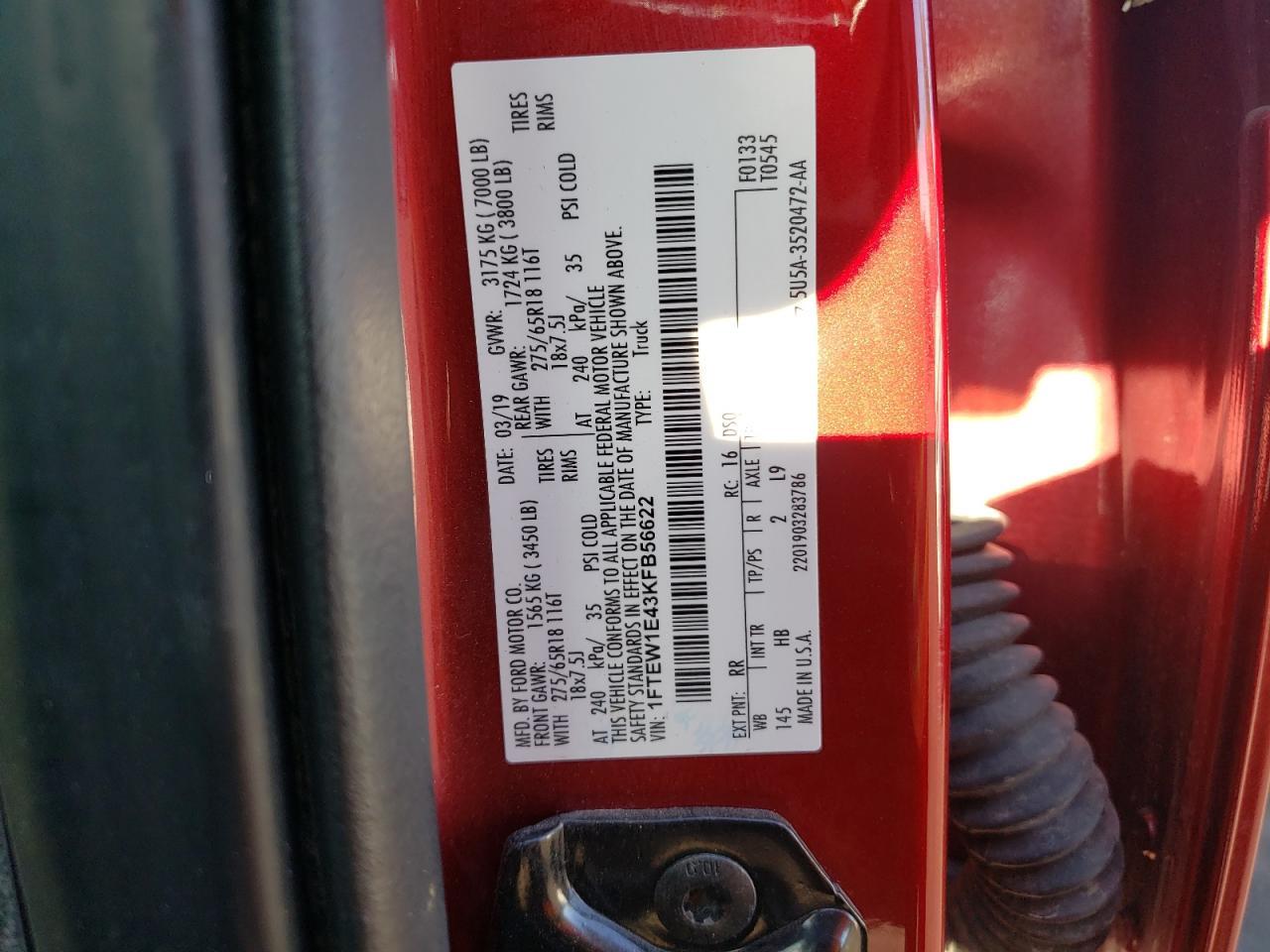 2019 FORD F-150