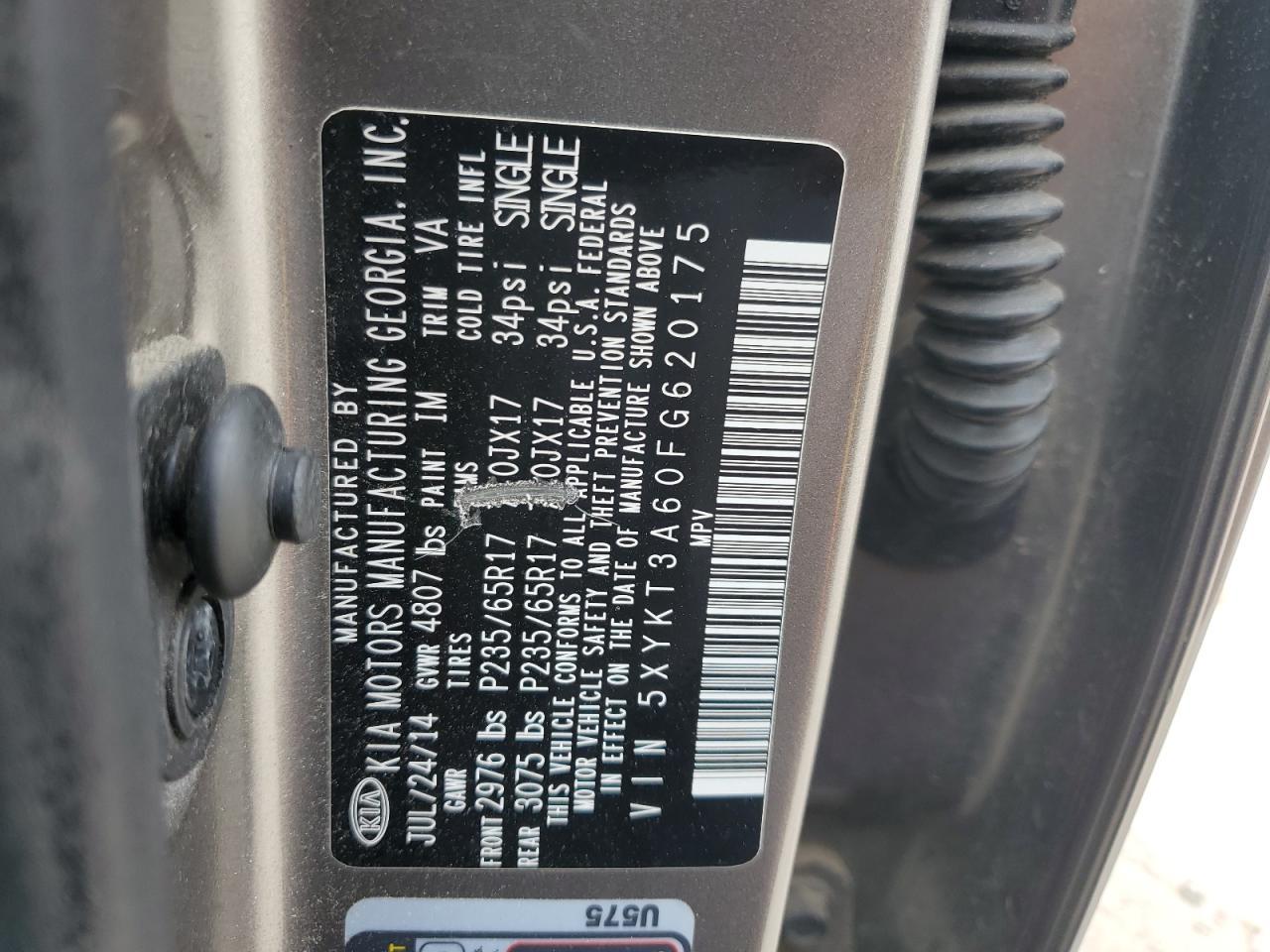 2015 KIA SORENTO