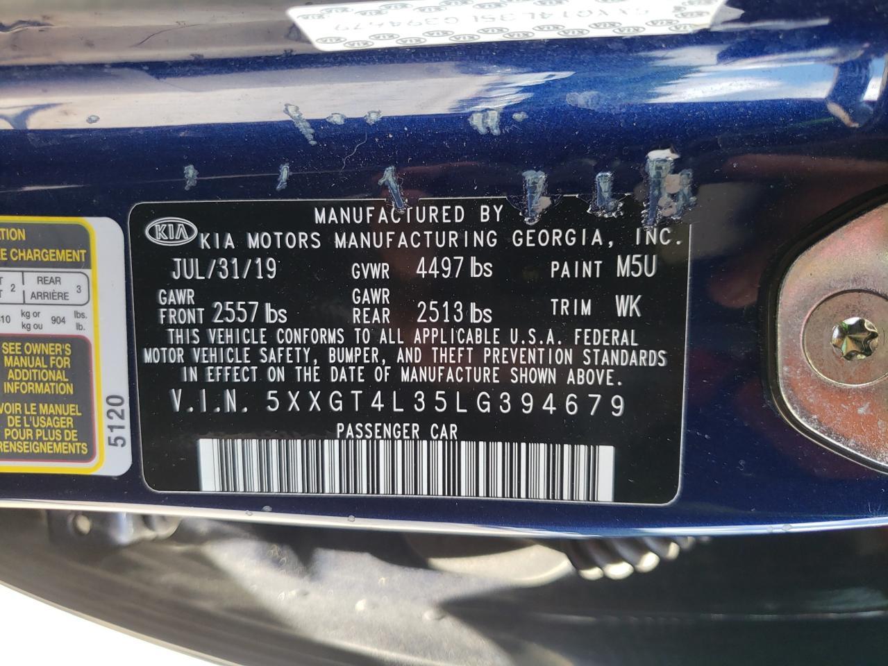 2020 KIA OPTIMA