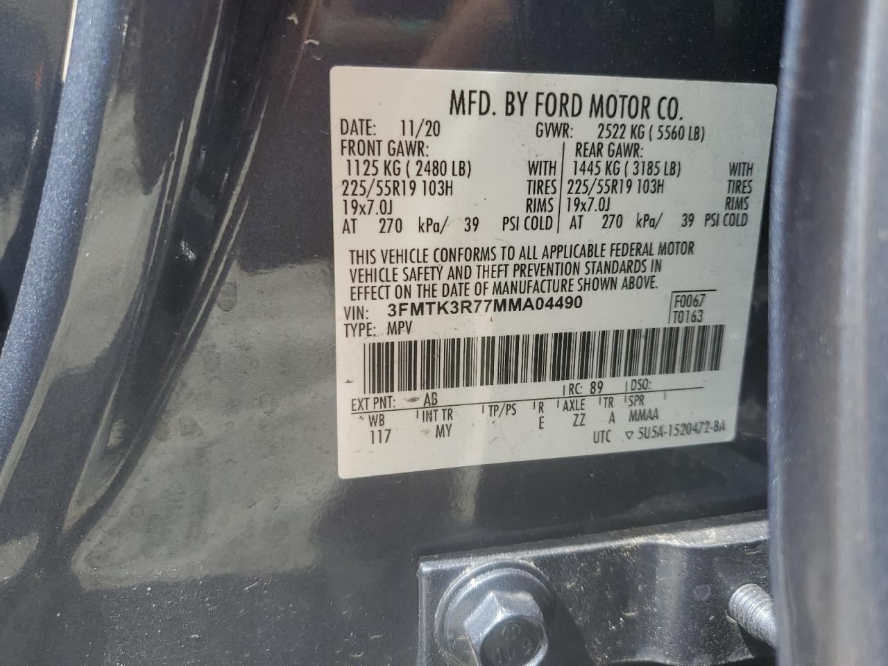 2021 FORD Mustang Mach-E