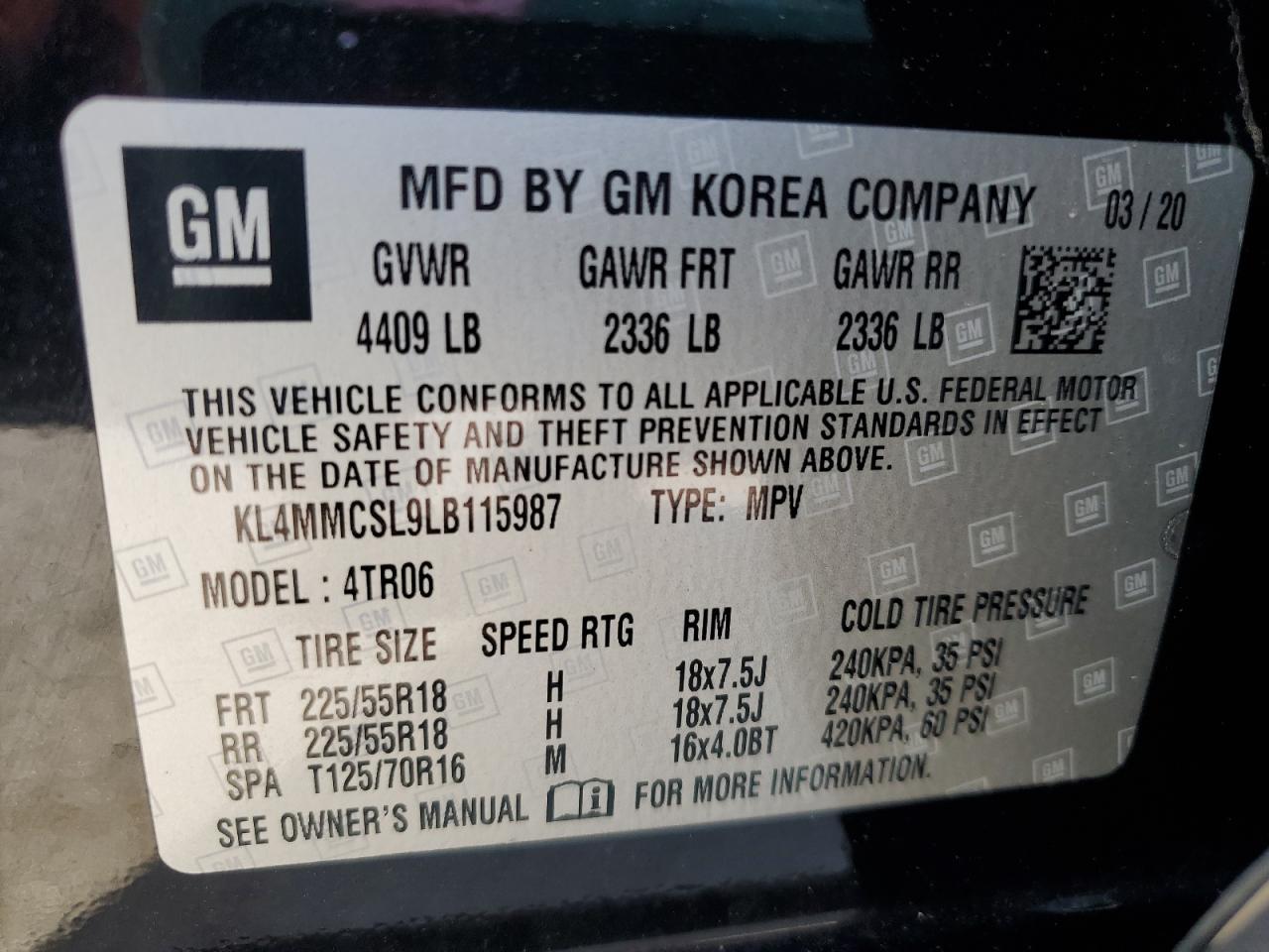 2020 BUICK Encore GX