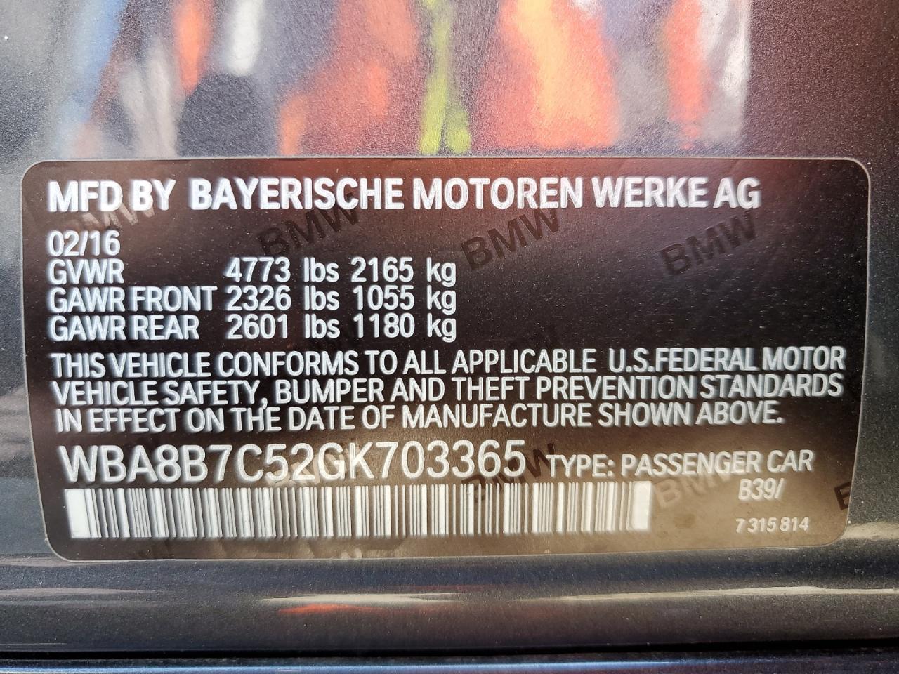 2016 BMW 3 SERIES