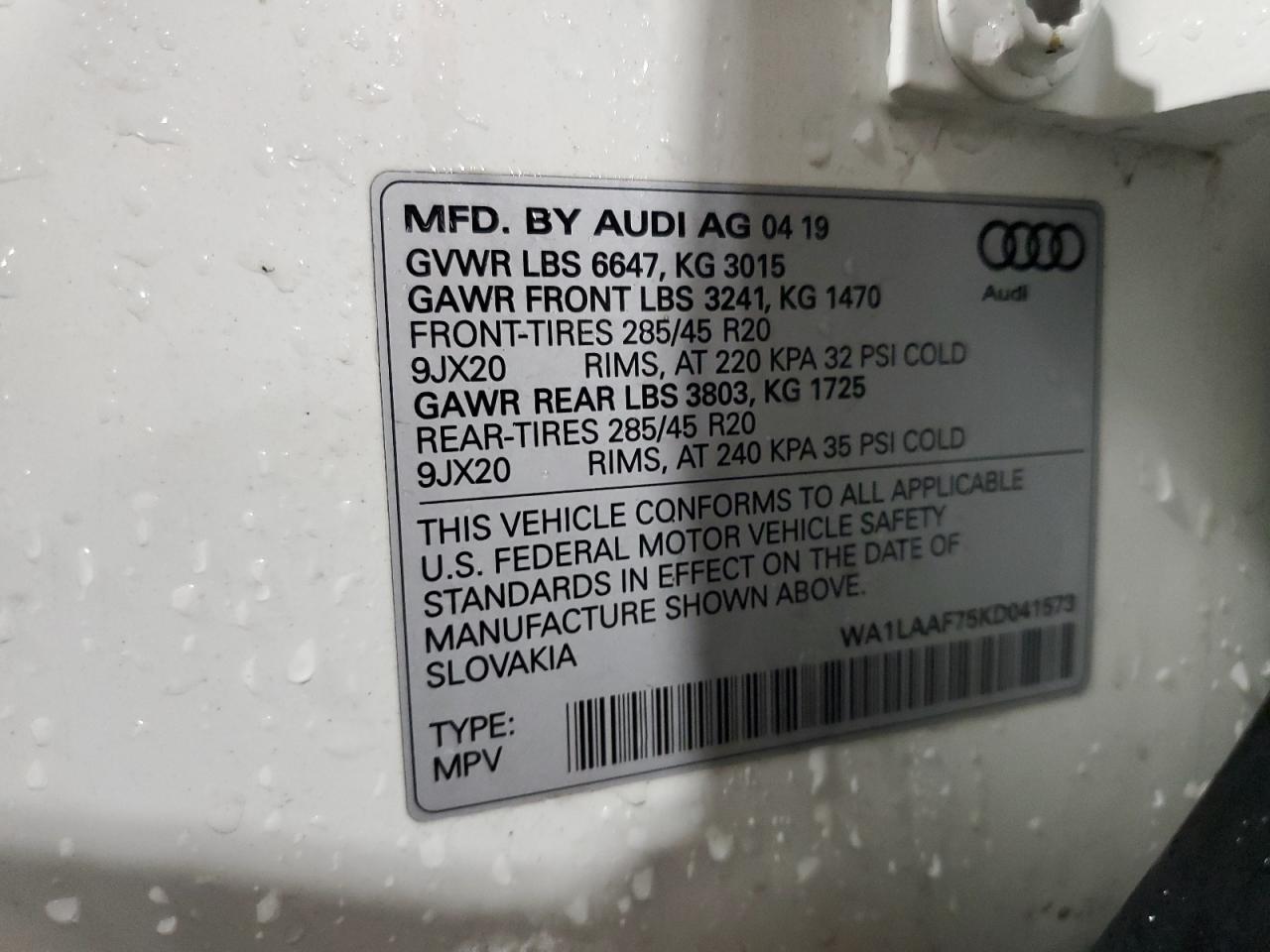2019 AUDI Q7