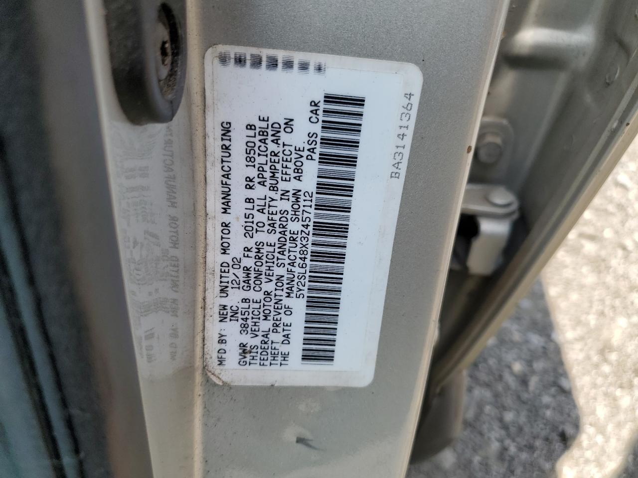 2003 PONTIAC VIBE