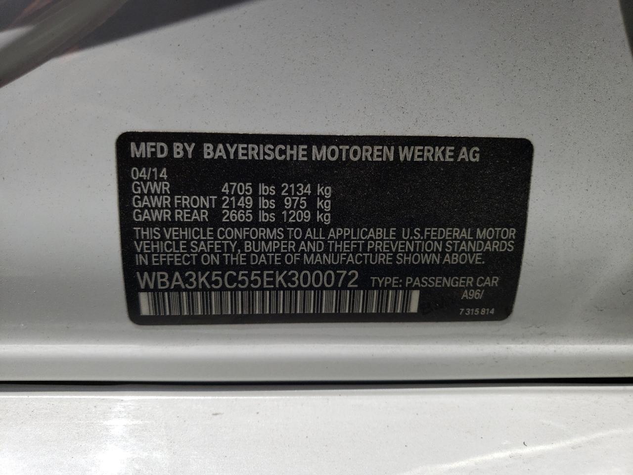 2014 BMW 3 SERIES
