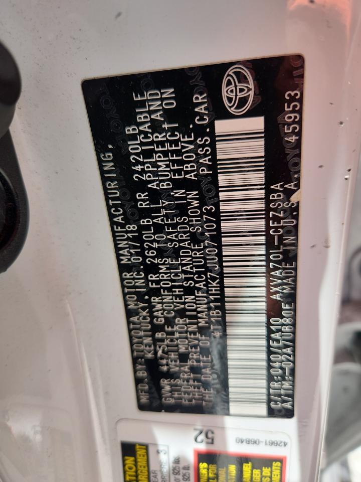 2018 TOYOTA CAMRY