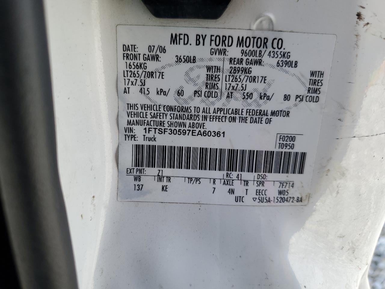 2007 FORD F-350
