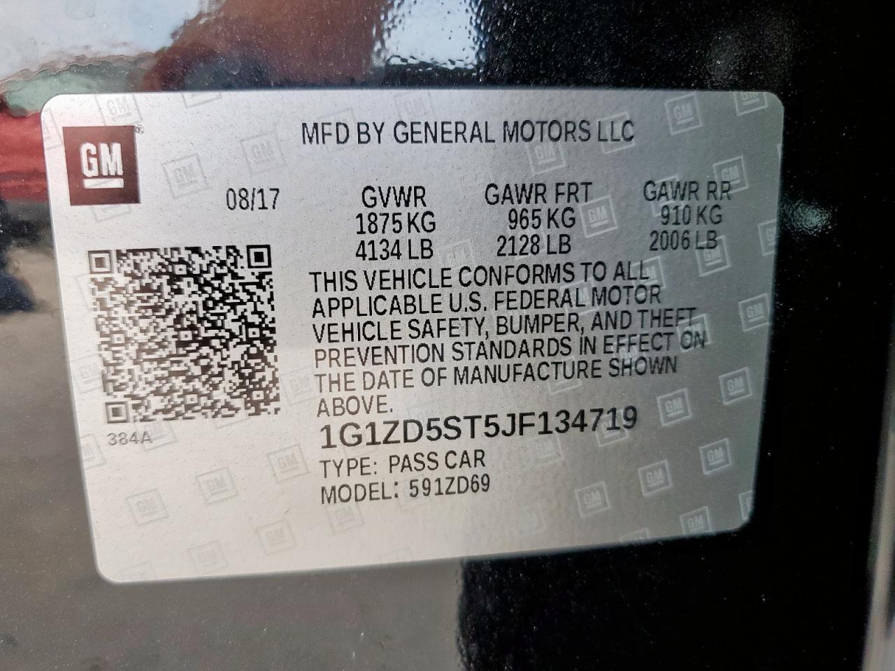 2018 CHEVROLET MALIBU