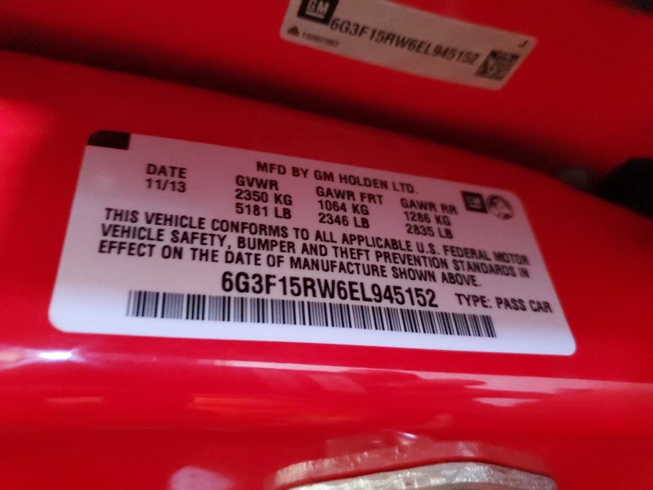 2014 CHEVROLET SS