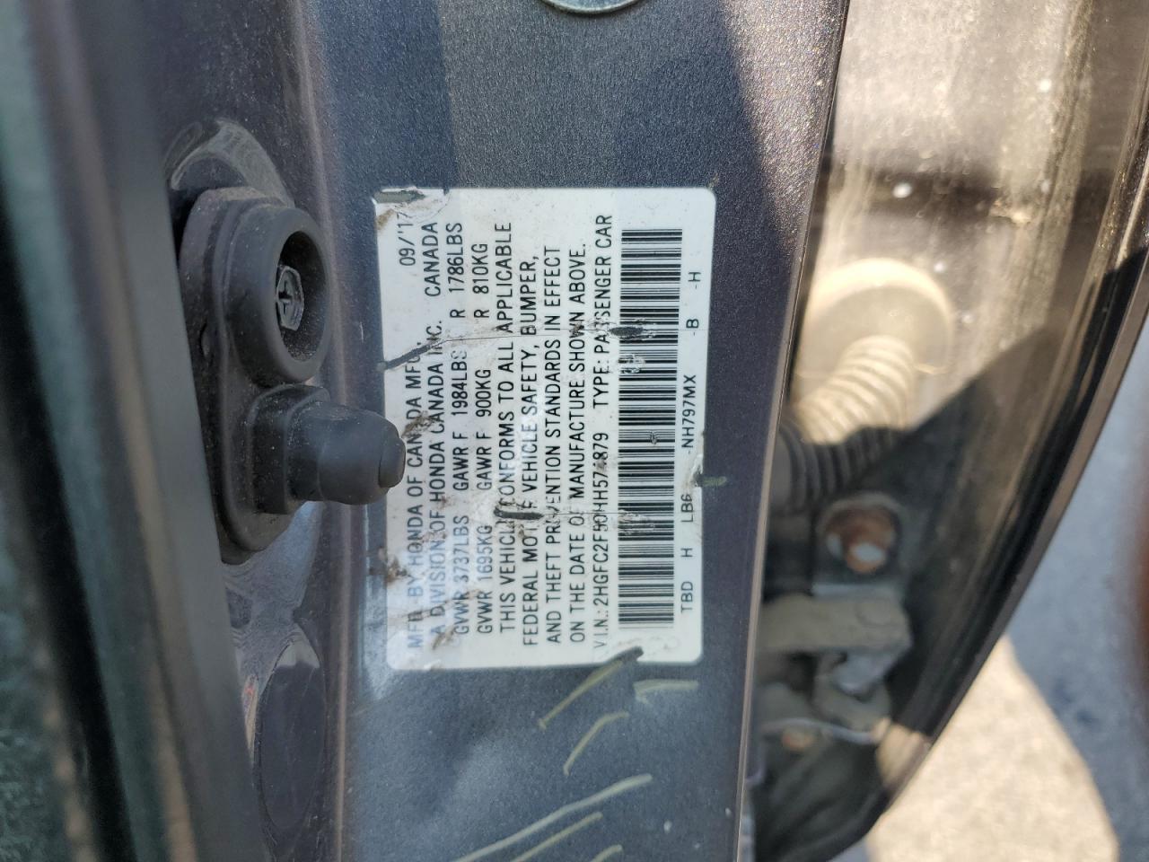 2017 HONDA CIVIC