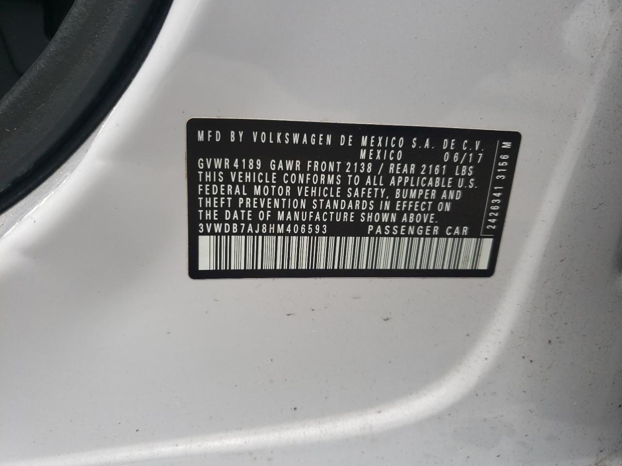 2017 VOLKSWAGEN JETTA