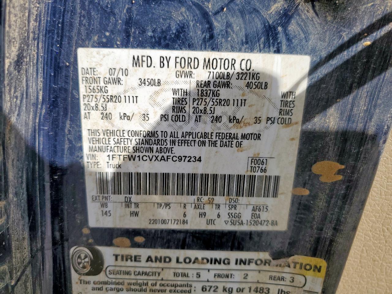 2010 FORD F-150
