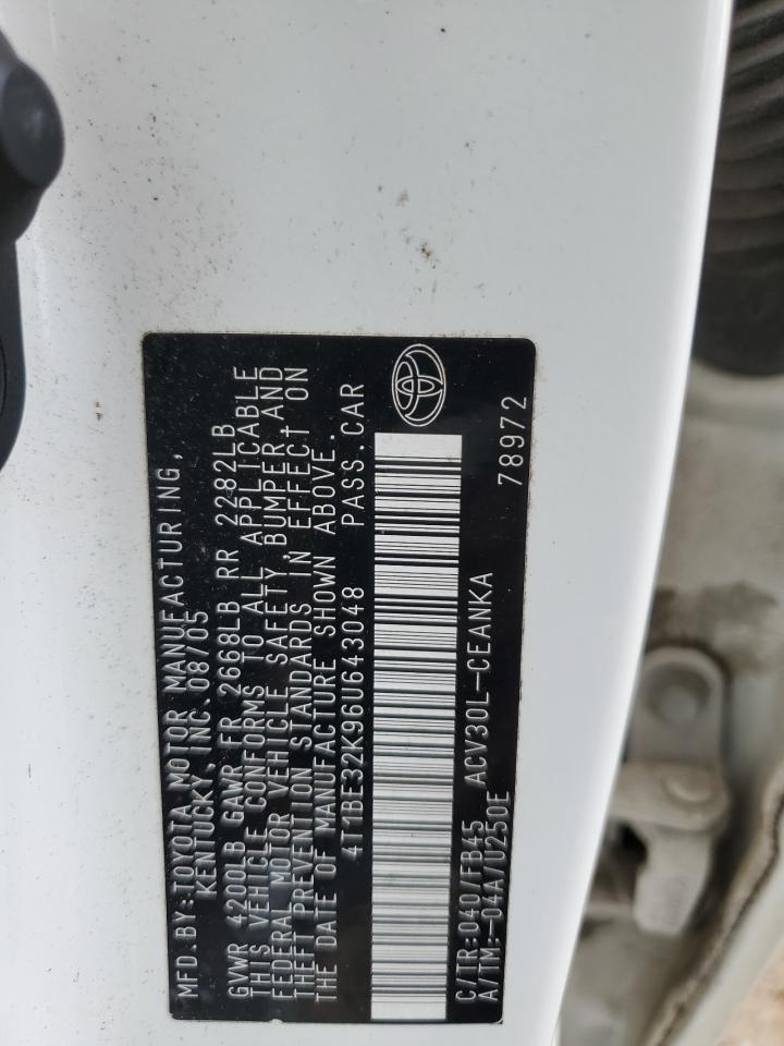 2006 TOYOTA CAMRY
