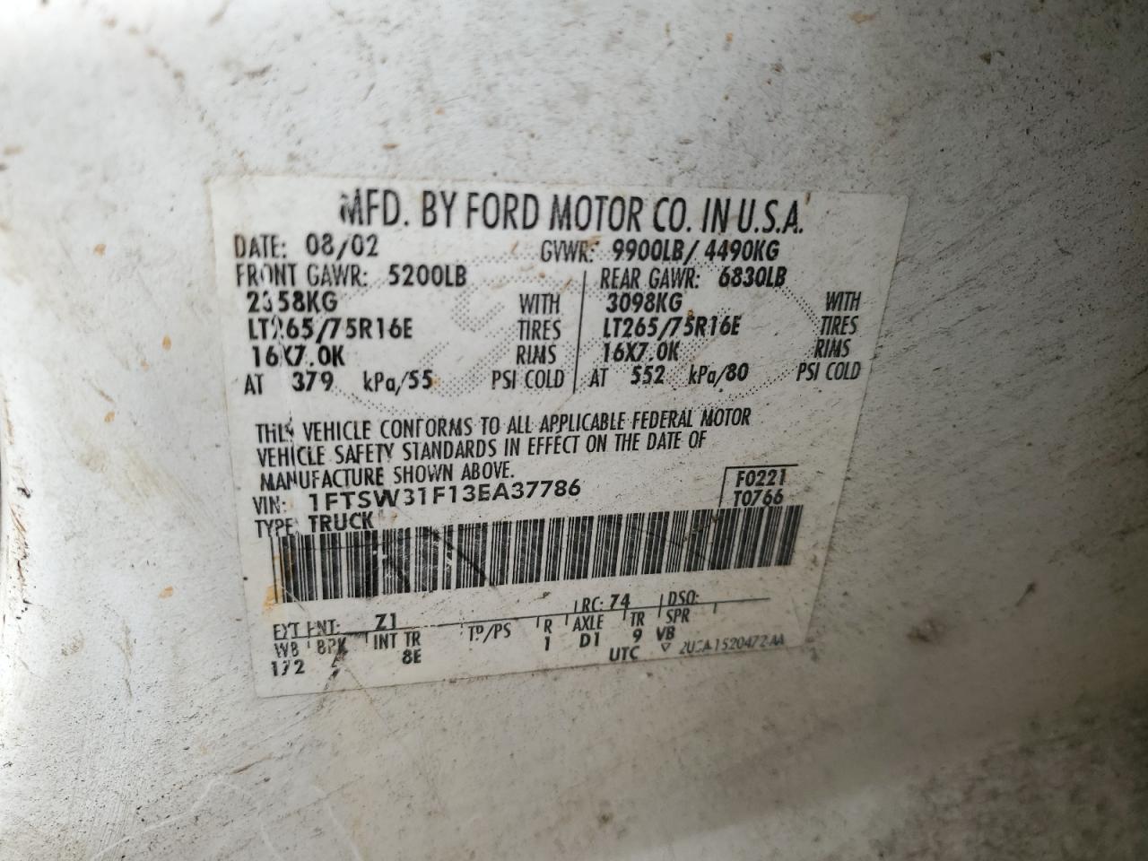 2003 FORD F-350