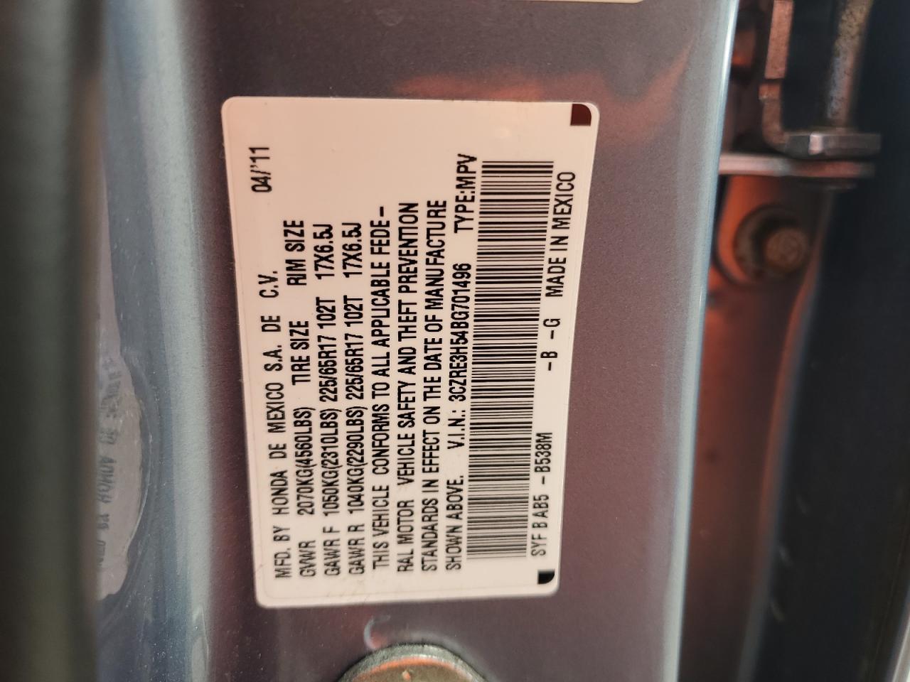 2011 HONDA CR-V