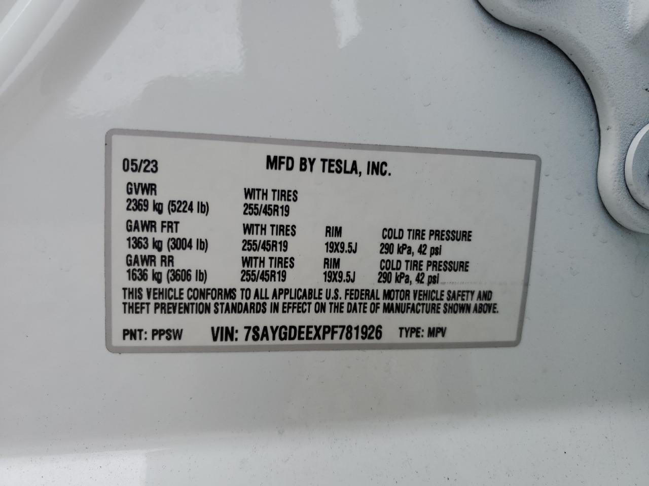 2023 TESLA MODEL Y