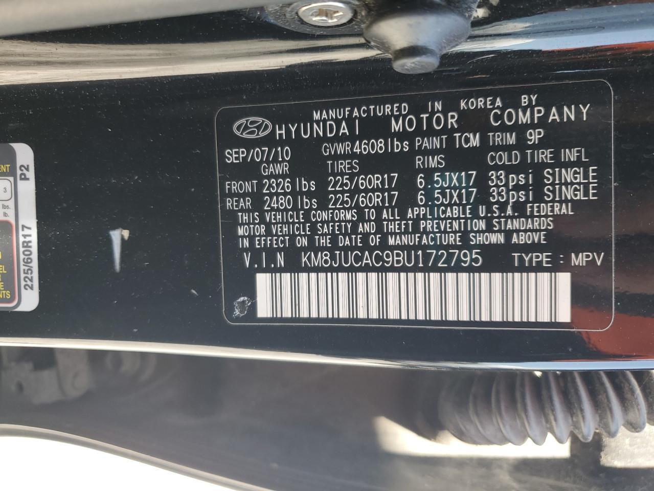 2011 HYUNDAI TUCSON