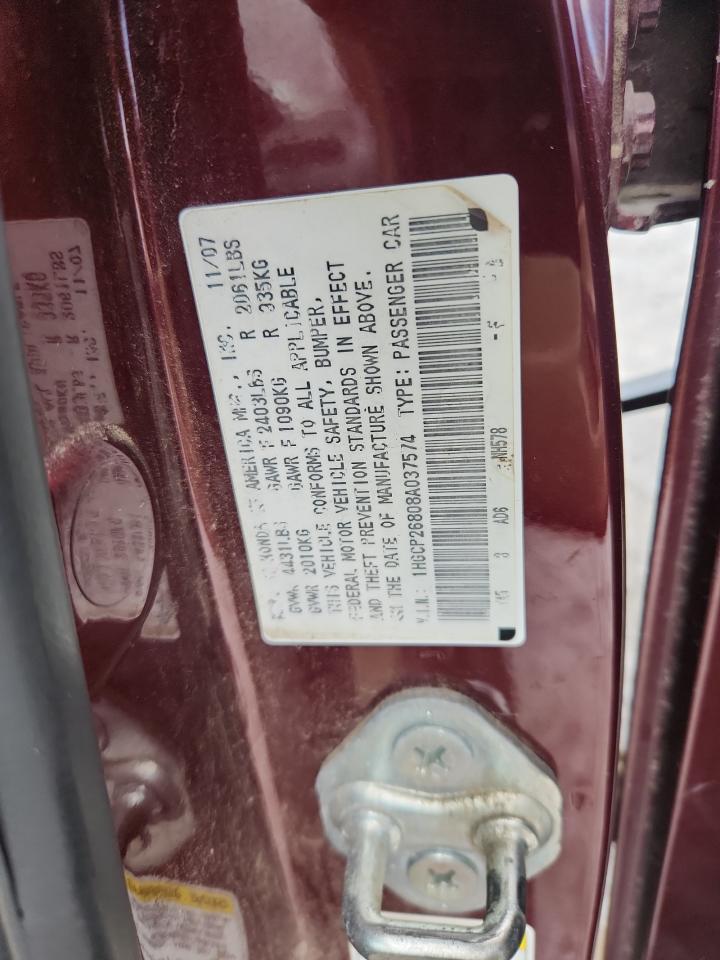 2008 HONDA ACCORD