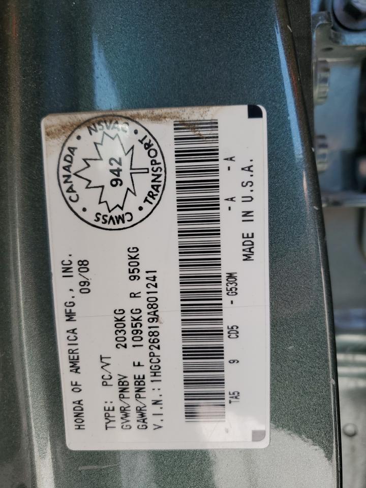 2009 HONDA ACCORD