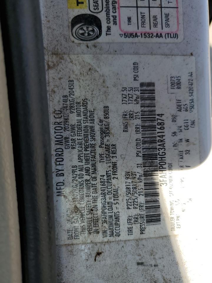 2010 FORD FUSION