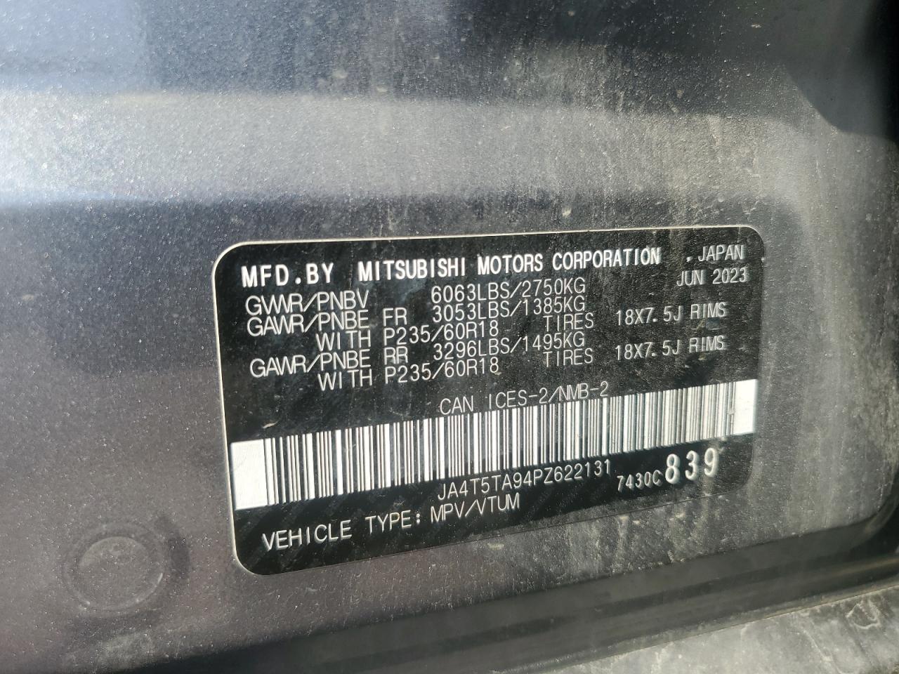 2023 MITSUBISHI outlander