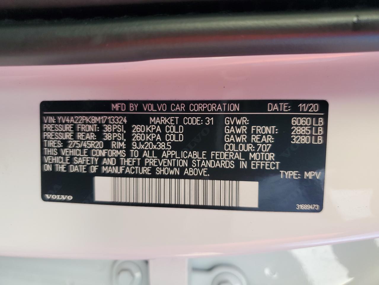 2021 VOLVO XC90