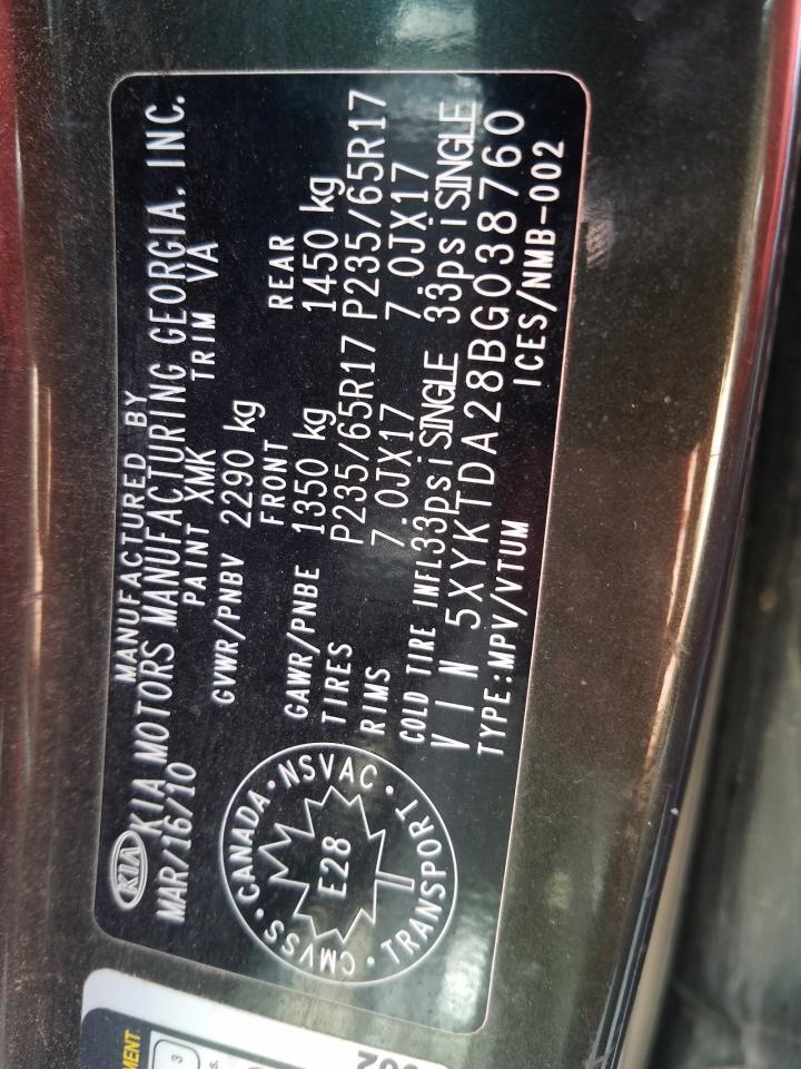 2011 KIA SORENTO