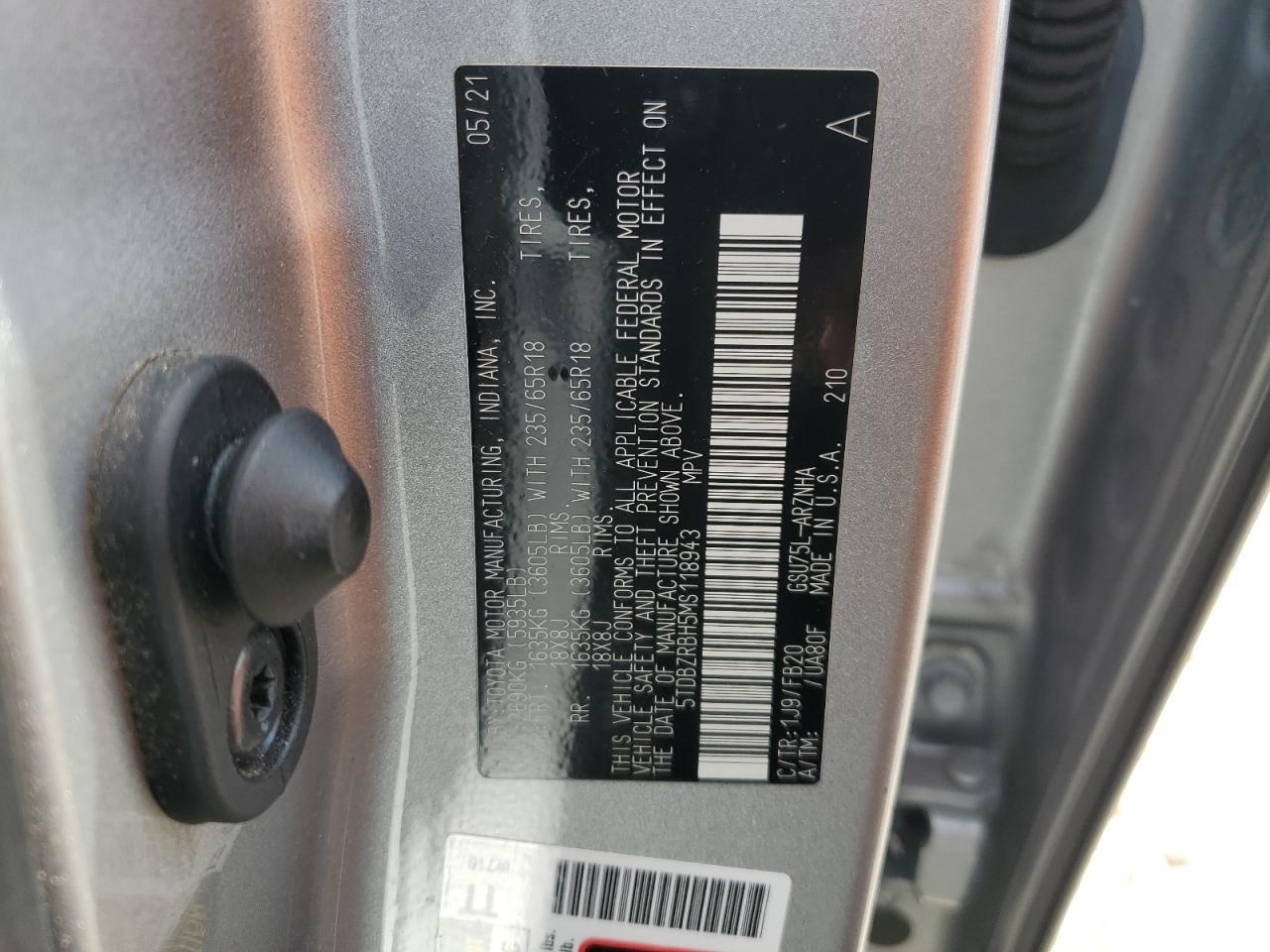 2021 TOYOTA HIGHLANDER
