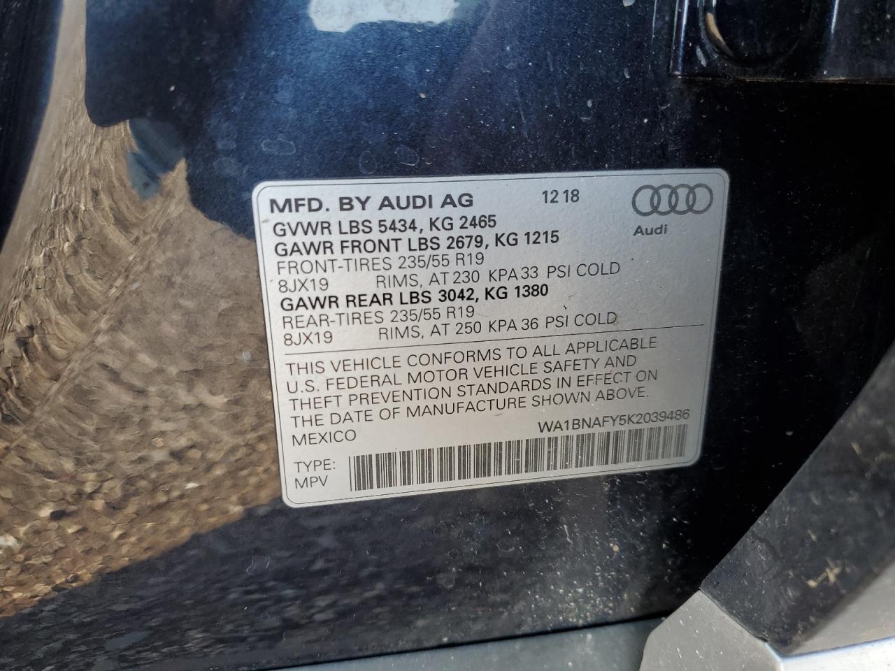 2019 AUDI Q5