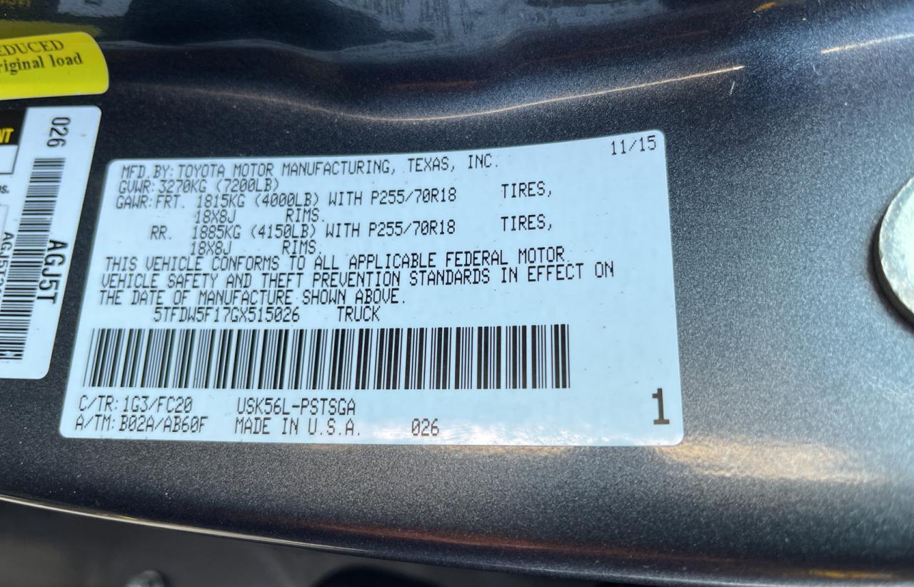 2016 TOYOTA TUNDRA
