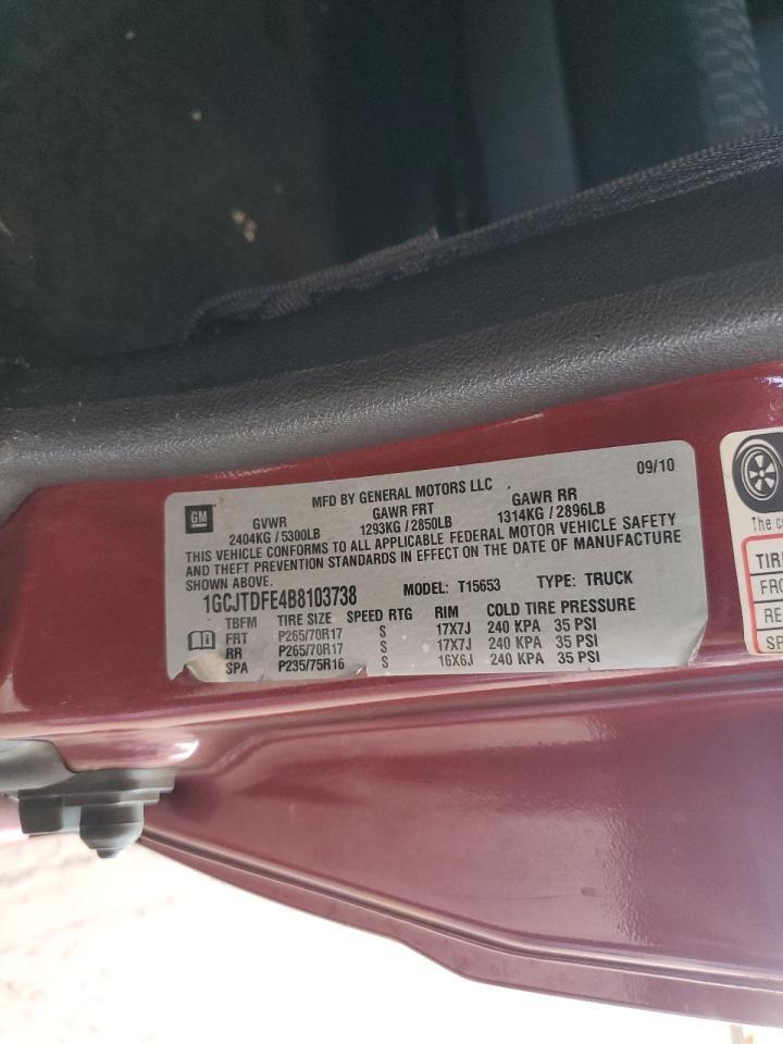 2011 CHEVROLET COLORADO
