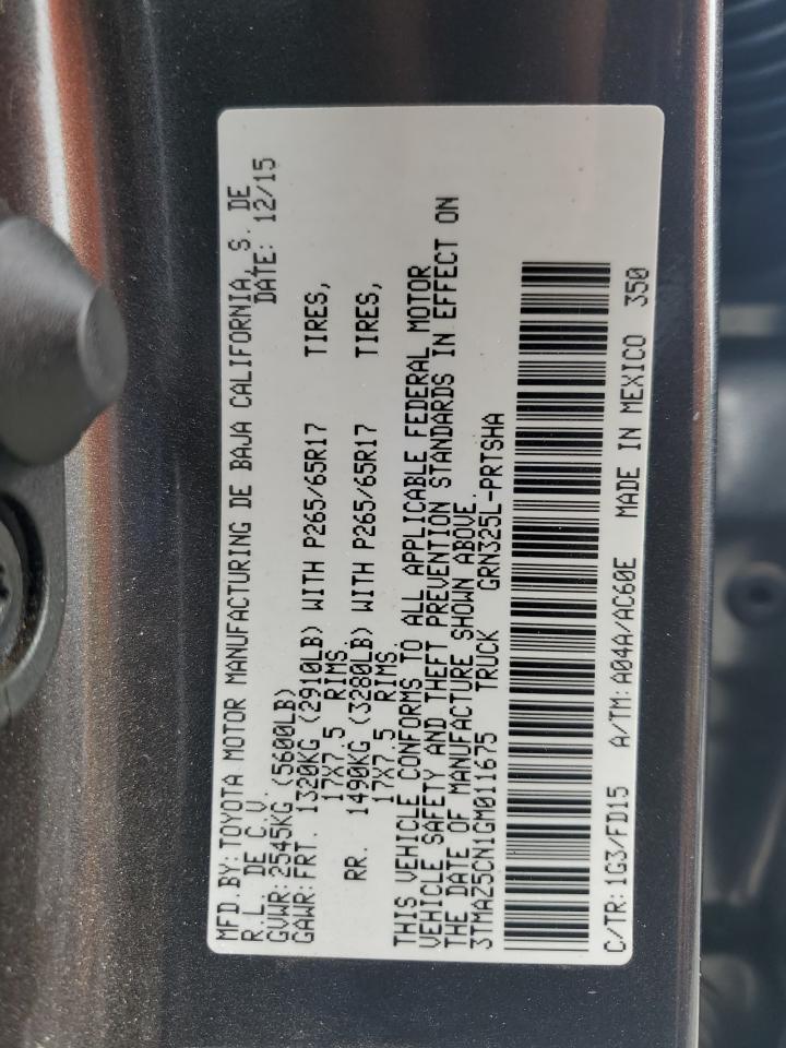 2016 TOYOTA TACOMA