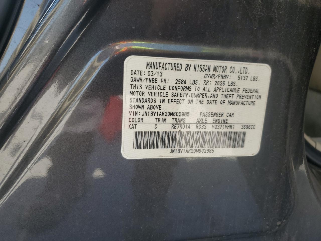2013 INFINITI M37