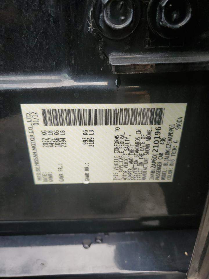 2012 NISSAN ALTIMA