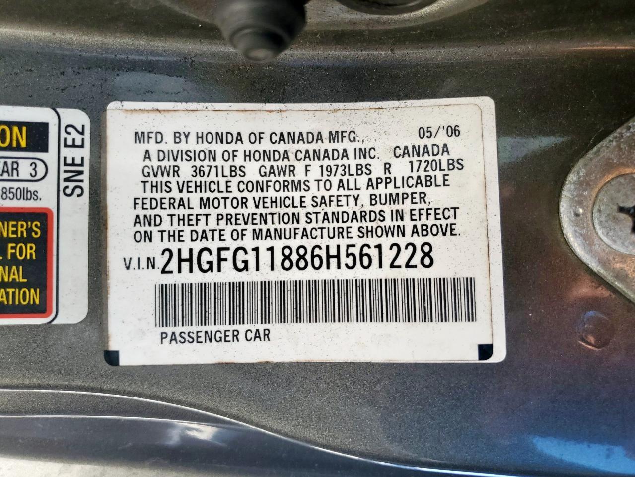 2006 HONDA CIVIC