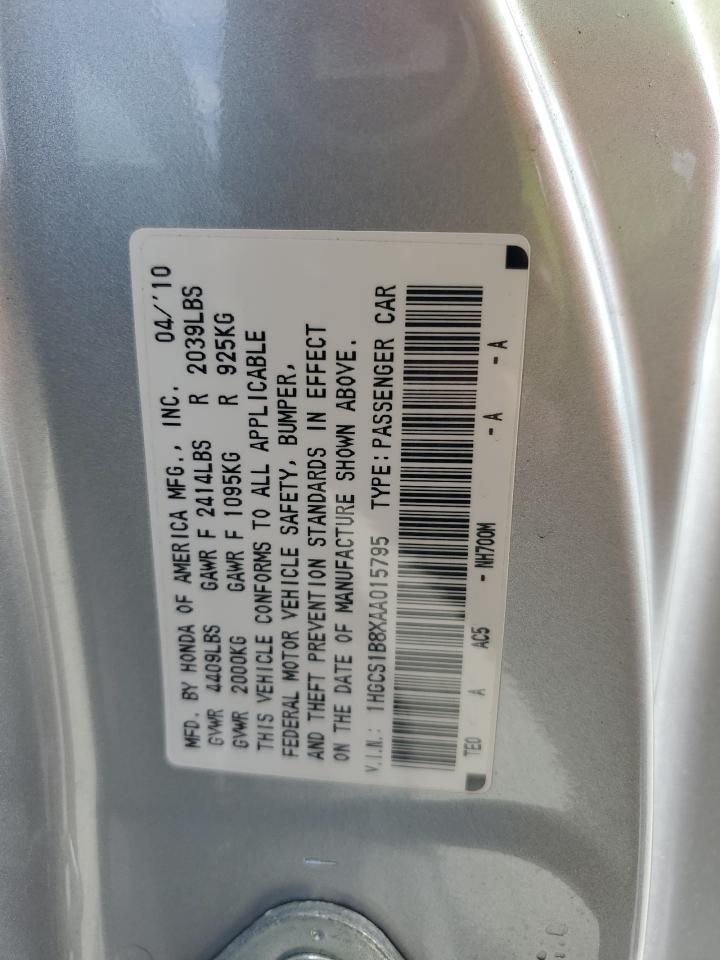 2010 HONDA ACCORD