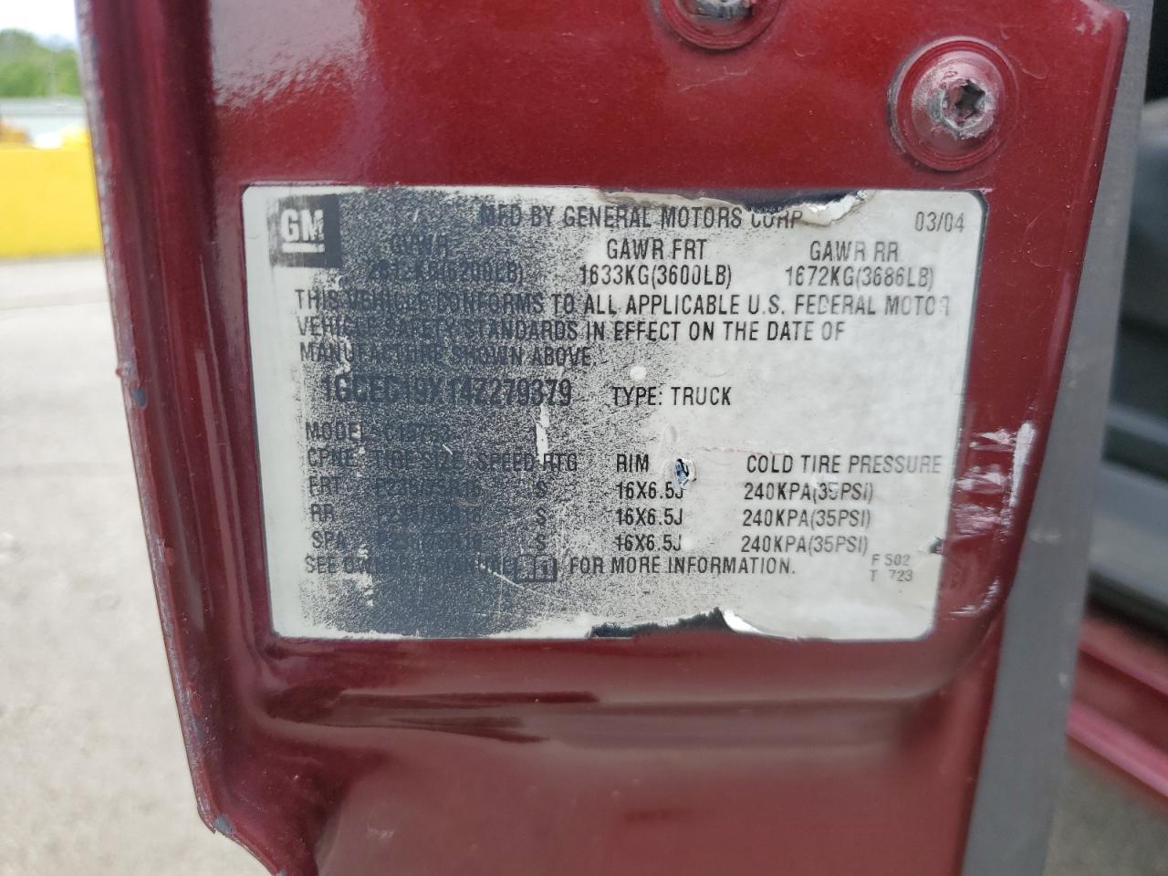 2004 CHEVROLET Silverado