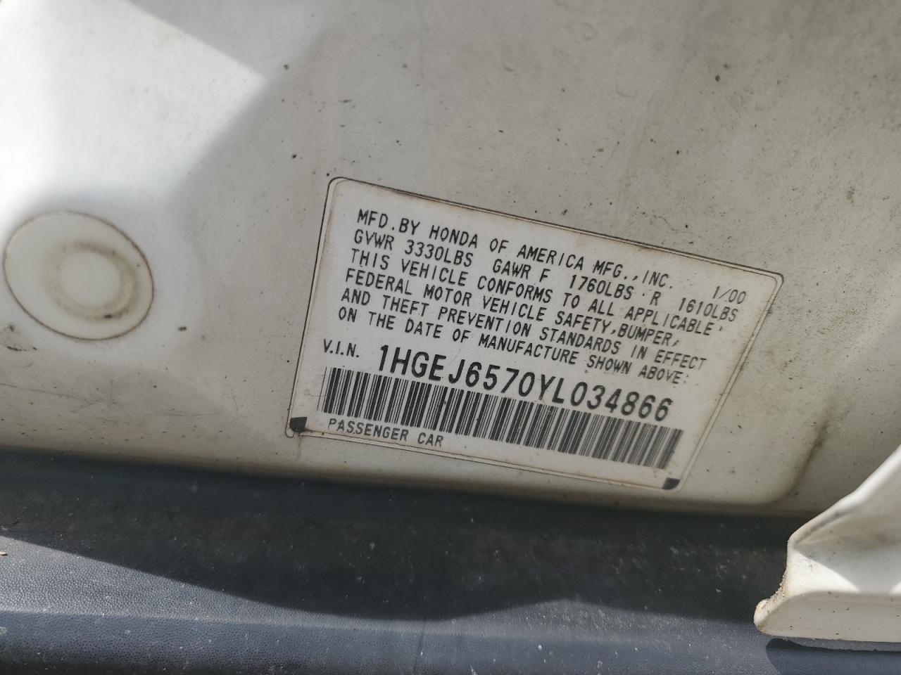 2000 HONDA CIVIC
